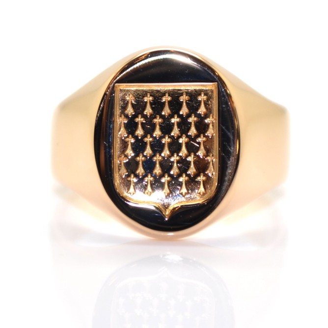 Bijoux Anciens Chevaliere Homme Or 18k Occasion Bague Chevalière