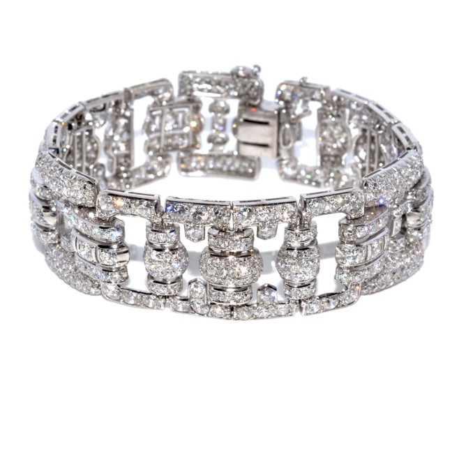 Bracelet Art Déco Ancien En Bois Précieux Et Os - Diamètre 6,2 Cm - Occasion