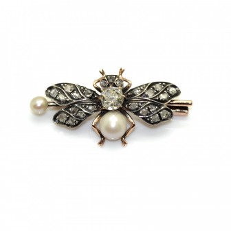 Antique jewelry - Napoléon III Fly Brooch