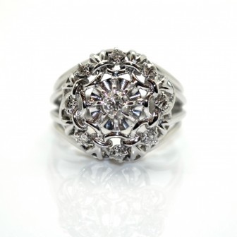 Antique jewelry - Vintage Diamonds Ring 