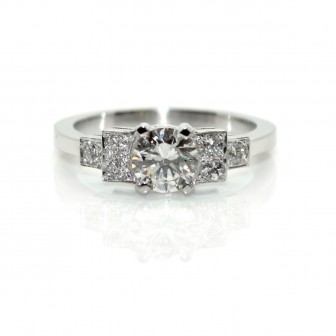 Recent jewelry - Solitaire diamond ring 
