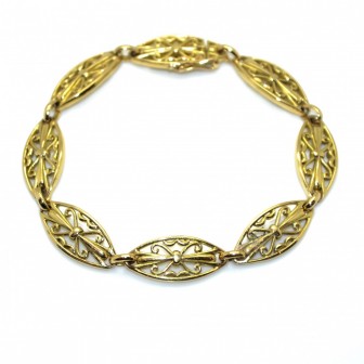 Antique jewelry - Antique Gold Bracelet - Sold E.C. (Total price 1850€)
