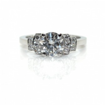Recent jewelry - 1,38 ct Solitaire Diamond Ring 