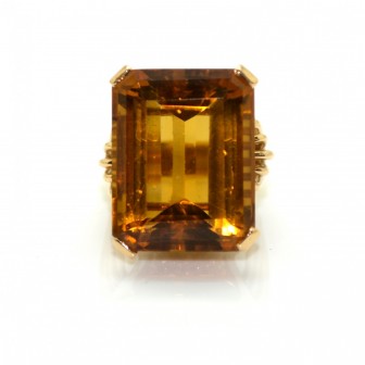 Antique jewelry - Citrine Vintage Ring