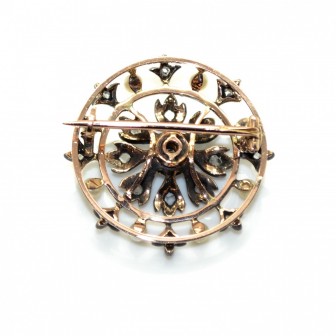 Antique jewelry - Diamonds Napoléon III Brooch