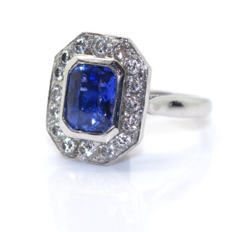 Engagement rings - Sapphire and Diamond Ring 