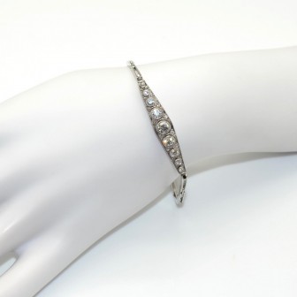 Antique jewelry - Diamonds Art Deco Bracelet 