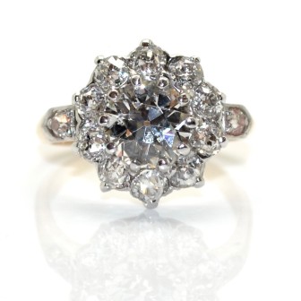 Engagement rings - Pompadour Diamond Ring 