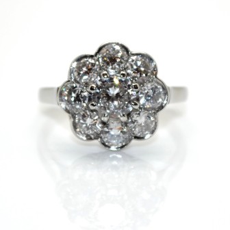 Antique jewelry - Diamond Daisy Ring 