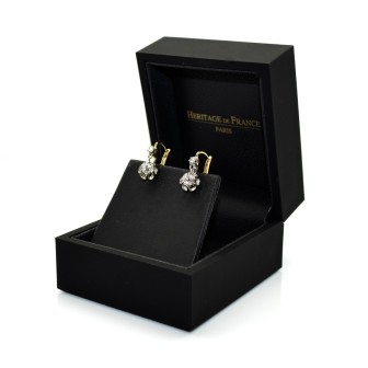 Antique jewelry - Dormeuses Diamond Earrings