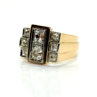 Tank rings, Antique jewelry Paris - HERITAGE DE FRANCE