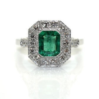 Recent jewelry - Emerald and Diamond Ring 