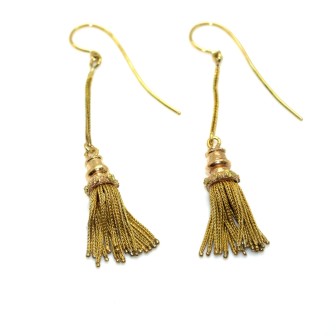 Antique jewelry - Pompon earrings