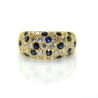 Recent jewelry - Diamond and Sapphire Ring