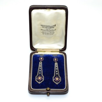 Antique jewelry - Antique pendant earrings 