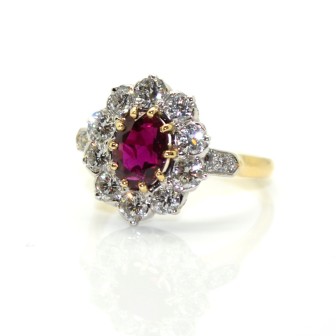 Engagement rings - Pompadour Ruby Ring 