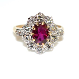Engagement rings - Pompadour Ruby Ring 