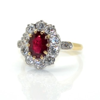 Jewelry creations - Pompadour Ruby Ring