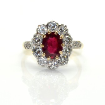 Engagement rings - Pompadour Ruby Ring