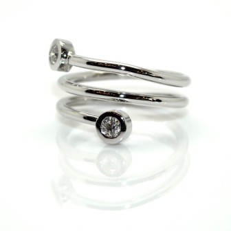 Engagement rings - White Gold and Diamond Ring