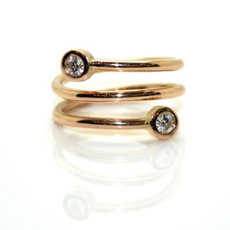 Engagement rings - Rose Gold and Diamond Ring