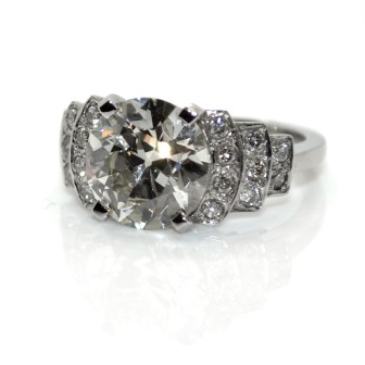 Jewelry creations - 4,41 ct Solitaire Diamond Ring 
