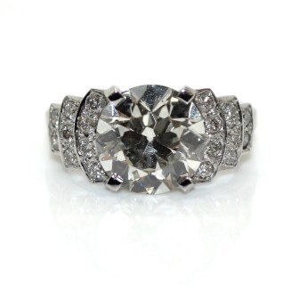 Jewelry creations - 4,41 ct Solitaire Diamond Ring 