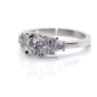 Recent jewelry - 1,01 ct Solitaire Diamond Ring 