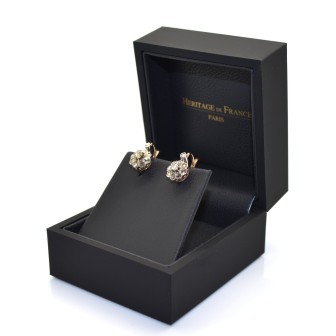 Antique jewelry - Dormeuses Diamond Earrings