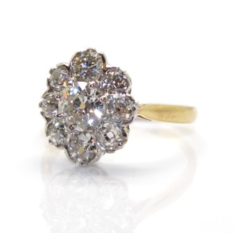 Jewelry creations - Pompadour Diamond Ring 