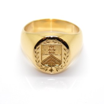 Recent jewelry - Gold Signet Ring