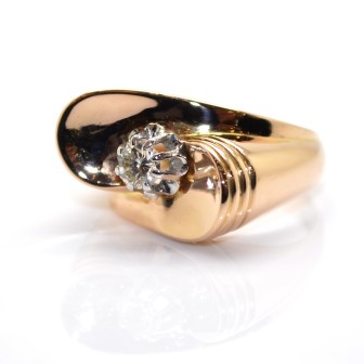Engagement rings - Rose Gold and Diamond Whirlwind Ring