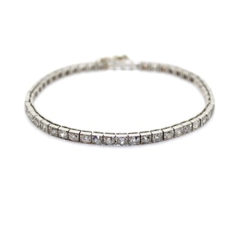 Antique jewelry - Diamond Art Deco Bracelet