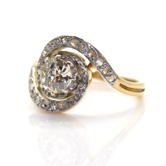 Antique jewelry -  Whirlwind Diamond Ring 