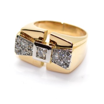 Engagement rings - Diamond Tank Ring