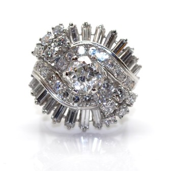 Recent jewelry - Diamond Ballerina Ring