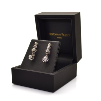 Recent jewelry - Dormeuses Diamond Earrings