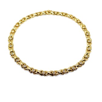 Antique jewelry - Gold and Diamond Vintage Necklace