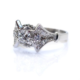 Antique jewelry - Diamond Solitaire Ring