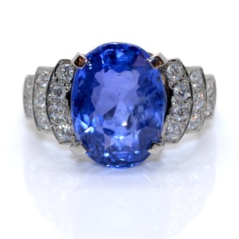 Jewelry creations - Sapphire and Diamond Ring 