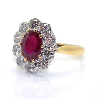 Jewelry creations - Pompadour Ruby Ring
