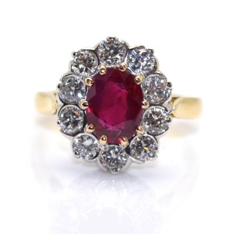 Engagement rings - Pompadour Ruby Ring
