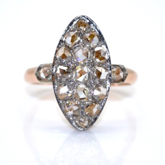 Antique jewelry - Marquise Diamond Ring 