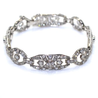 Recent jewelry - Diamond Art Deco Bracelet