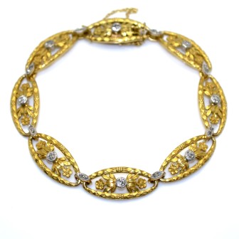 Recent jewelry - Antique Gold and Diamond Bracelet