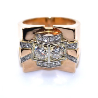 Engagement rings - Diamond Tank Ring