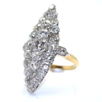 Antique jewelry - Antique Marquise Diamond Ring