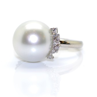 Recent jewelry - Vintage Diamond and Pearl Ring