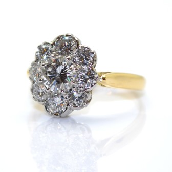 Jewelry creations - Pompadour Diamond Ring 