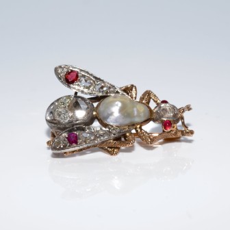 Antique jewelry - Napoléon III Bee Brooch